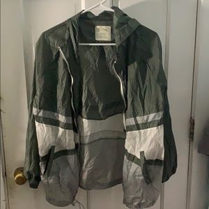Wind breaker green jacket